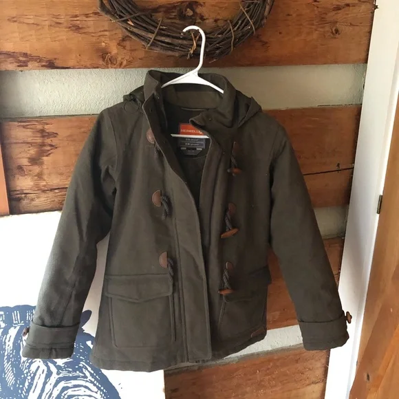 Merrell Jackets Coats Merrell Xs Womens Green Pea Coat